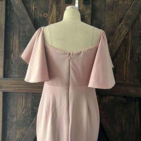 Maniju Blush Off the Shoulder Maxi/Formal Dress Sz- - Picture 6 of 13